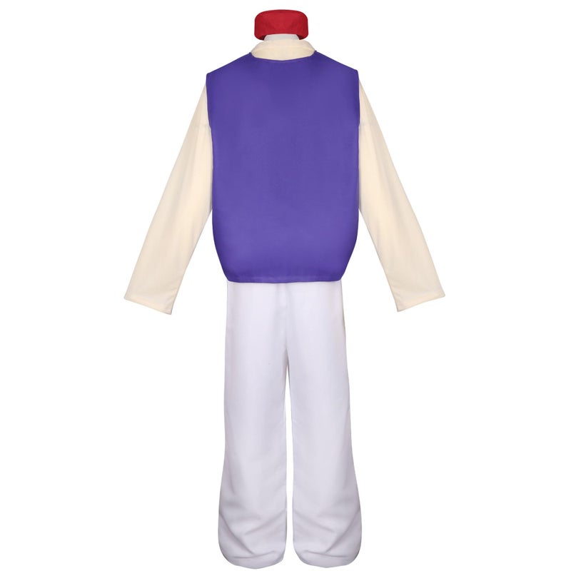Ainiel Menâ€™s Arab Prince Costume Suits Party (L) White - Image 3